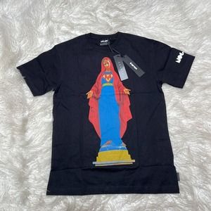 SISLEY X NO GOD MENS SAINT SHIRT BLACK BENETTON FEDEZ